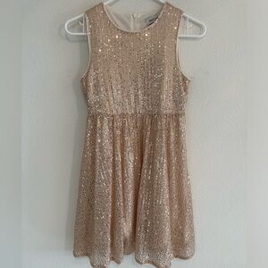 Grace Karin Glittering Gold Kids Dress